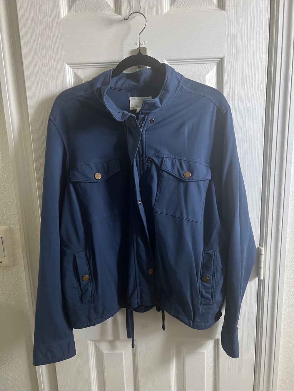 Caslon Organic Cotton Stretch Twill Jacket : Large